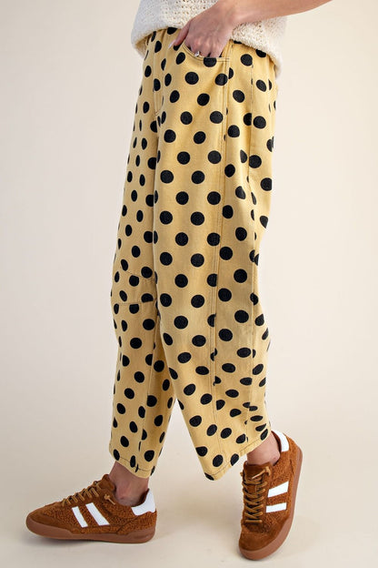 Game Day Polka Dot Barrel Jeans