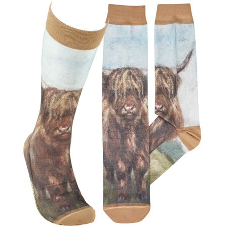 Highland Cow socks