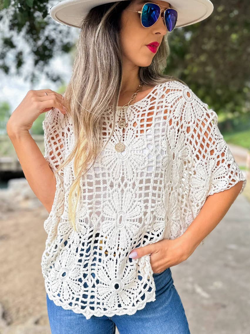 Desert Daisy Crochet Top