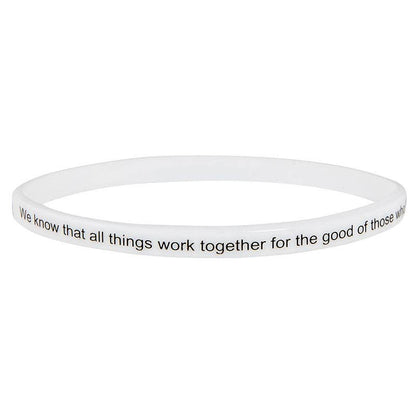Silicone Bracelet - Scripture Verses - 4pc