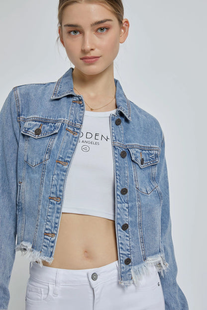 The Truck Stop Denim Cropped  Jacket