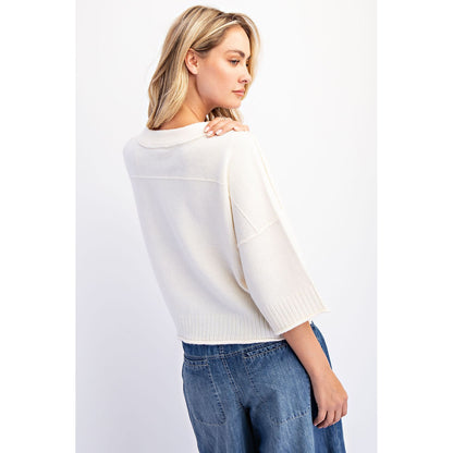Goldie Oversized Crew Neck Sweater (2 Colors)
