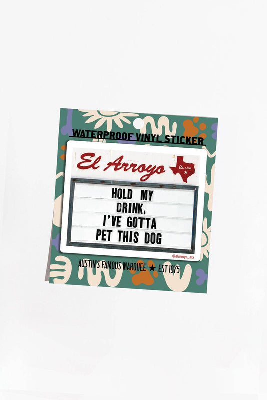 Hold My Drink - Sticker