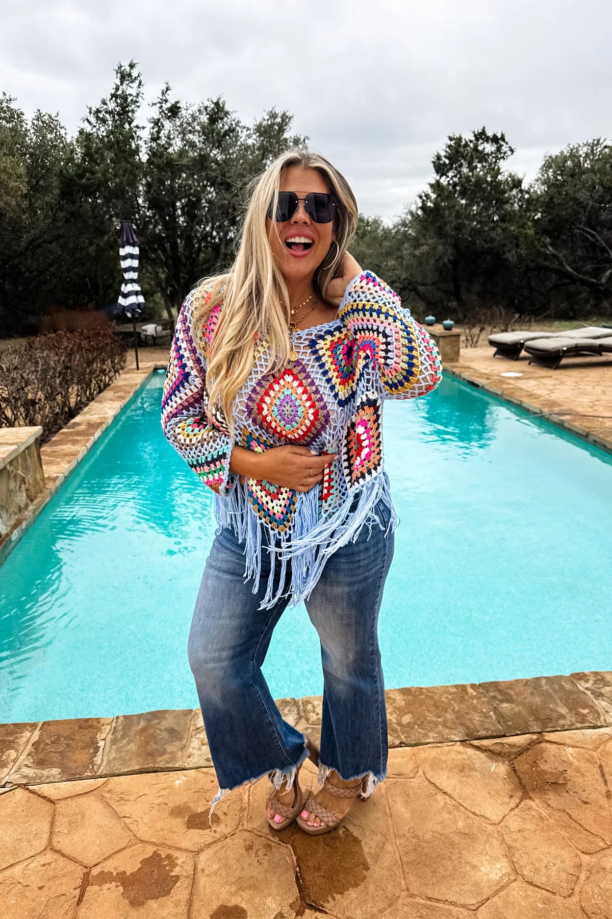 Kimmy Crochet Poncho