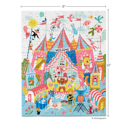 Colorful Circus 100 Piece Puzzle Snax Kids Birthday Gift