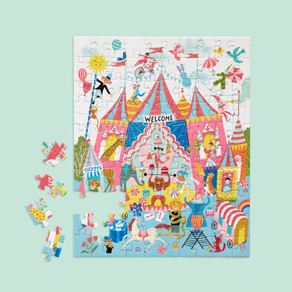 Colorful Circus 100 Piece Puzzle Snax Kids Birthday Gift