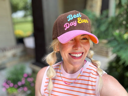 Best Day Ever Corduroy Hat