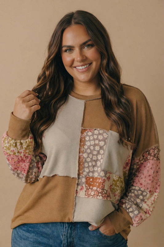 Rustie Relic Patchwork Pullover