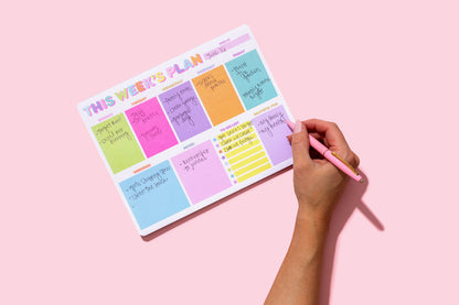 Weekly Planner Notepad- This Week's Plan