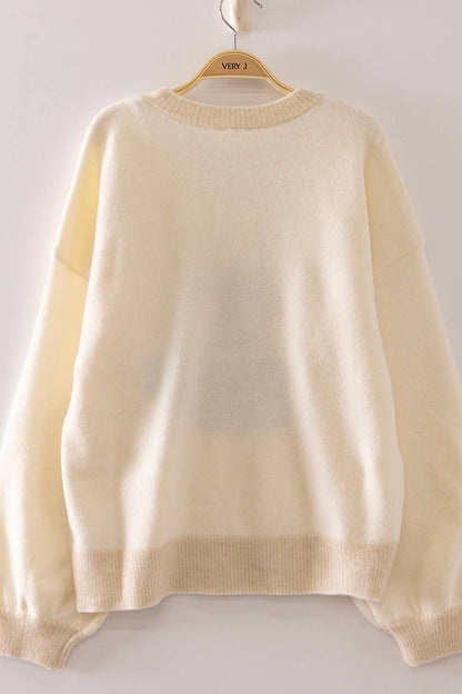 Cute Dog Knit Sweater