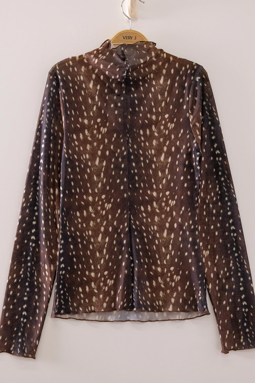 Sheer Mesh Lace Knit Top