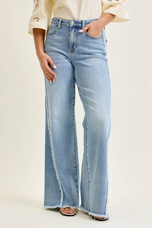Raw Hem Detailed Jeans