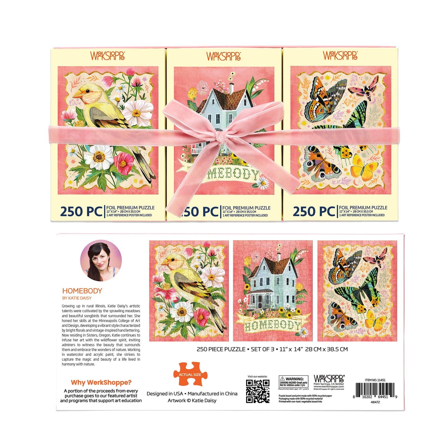 Homebody 250 Piece Puzzle Set of 3 Housewarming Gift