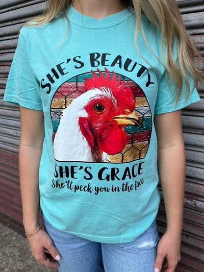 She’s Beauty She’s Grace Chicken Tee