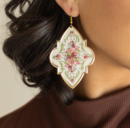 Floral Tin Earrings