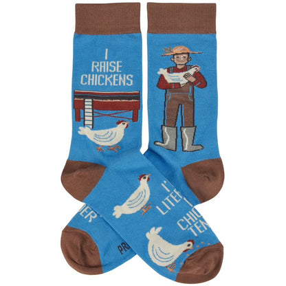 I Raise Chickens Socks