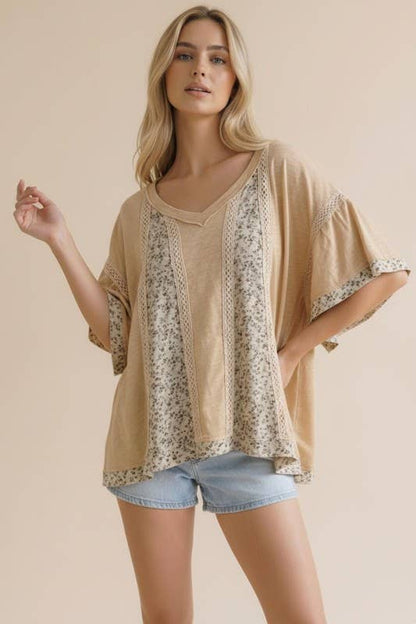 Floral Latte Top