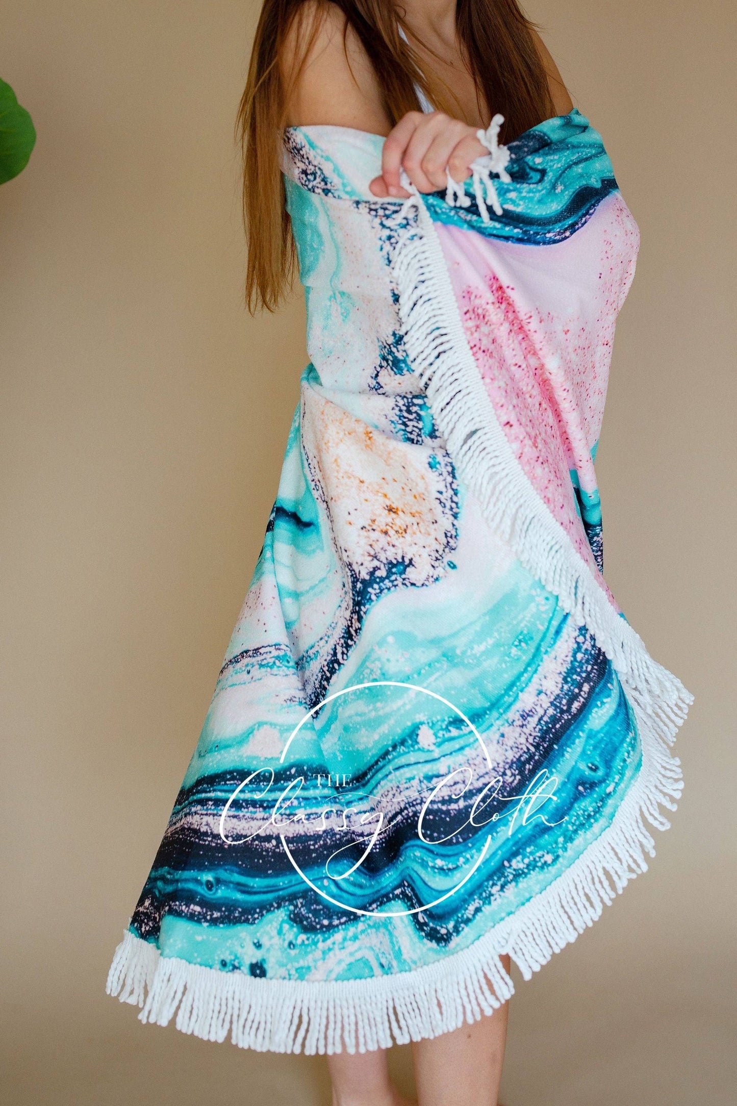 Beach Towel -Electric Swirl