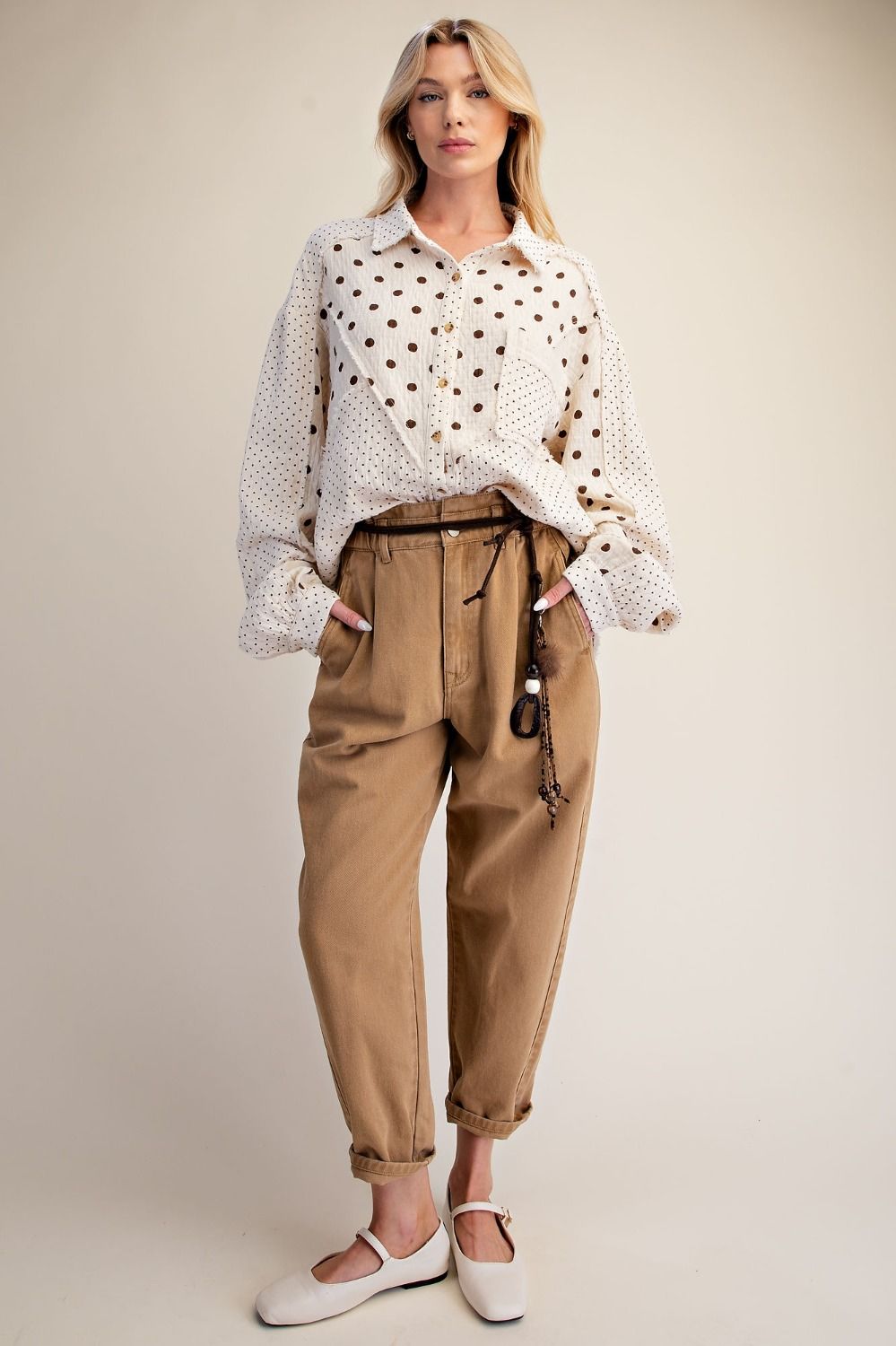 Dot Your Average Button Down Top