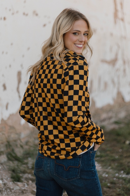Pep Rally Pullover- Gold