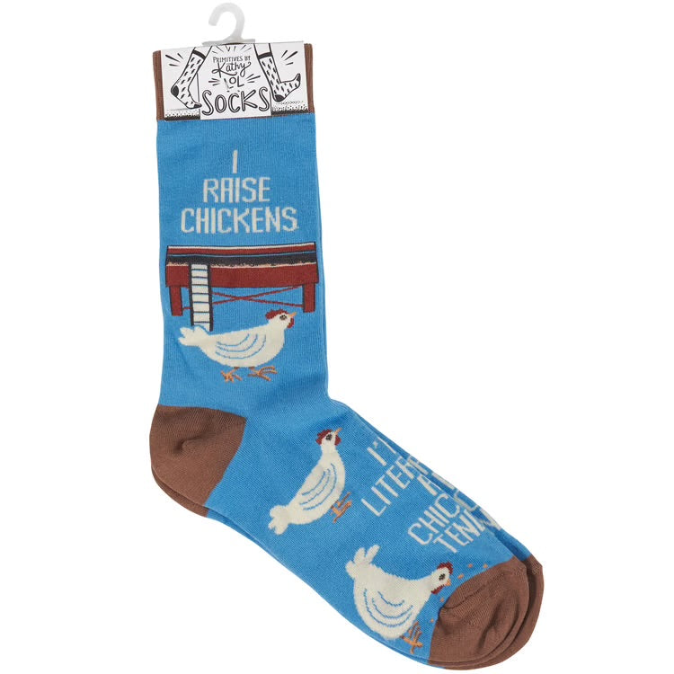 I Raise Chickens Socks