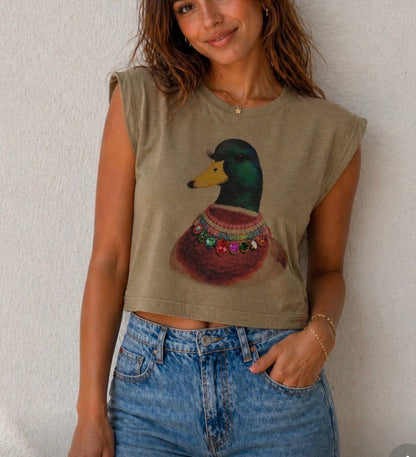 Dazzling Daffy Muscle Tee