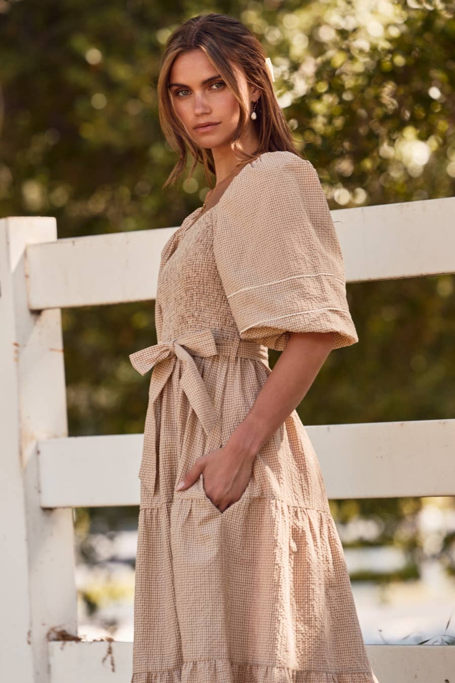 Textured Midi Dress