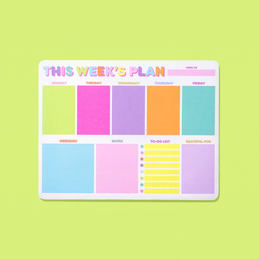 Weekly Planner Notepad- This Week's Plan