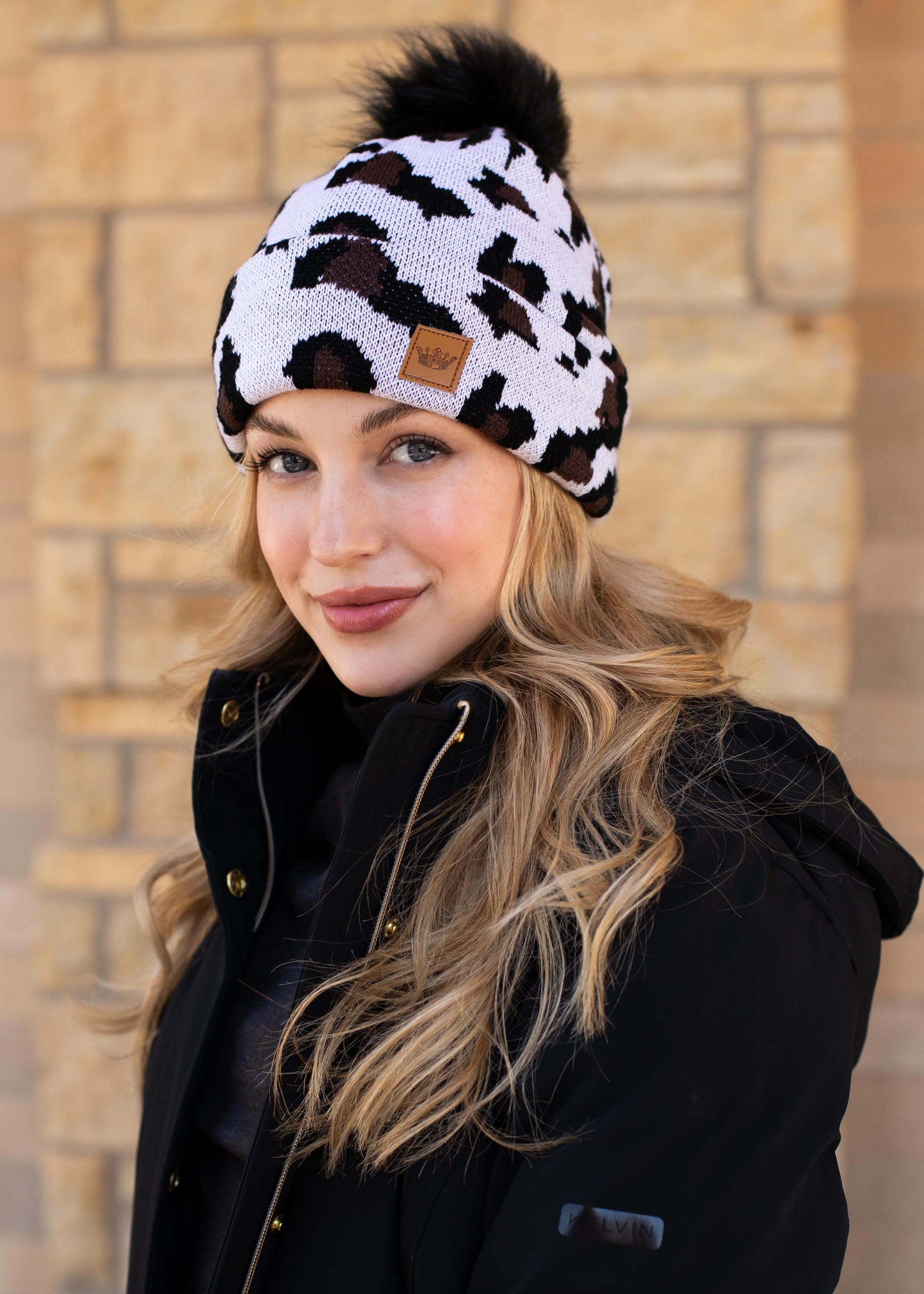Cow Print Hat