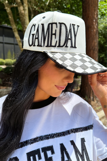 Game Day Checkered Hat