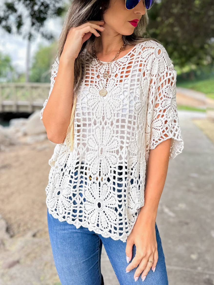 Desert Daisy Crochet Top