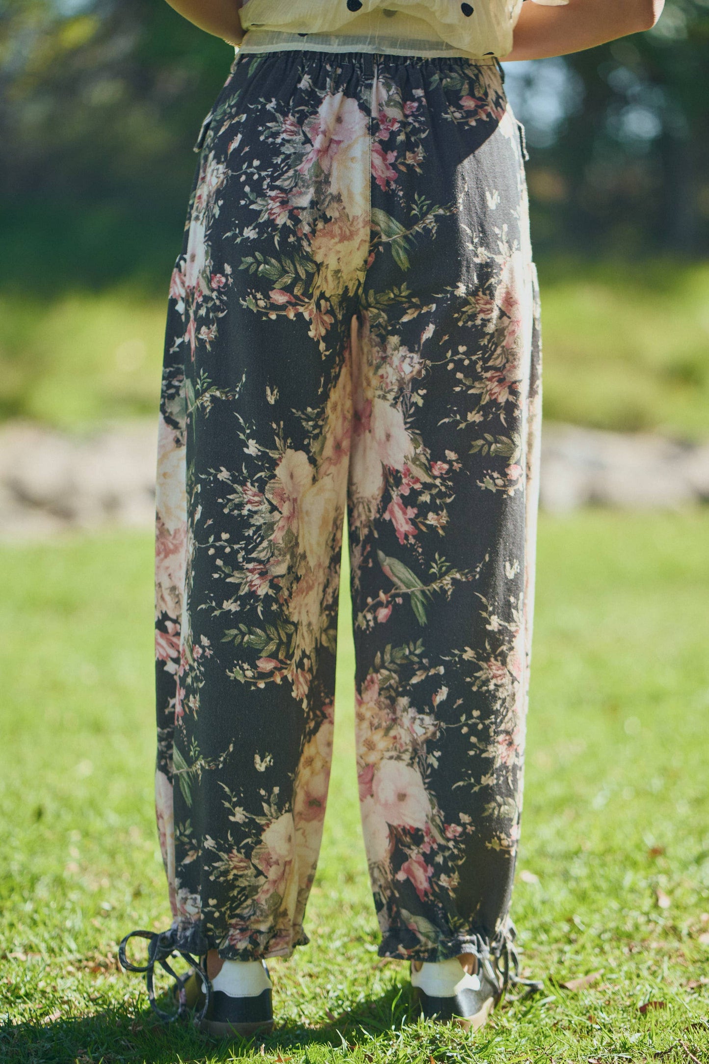 Woodland Blossom Printed Denim Jeans