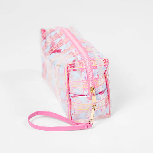 Chickens & Bows Clear Cosmetic Bag