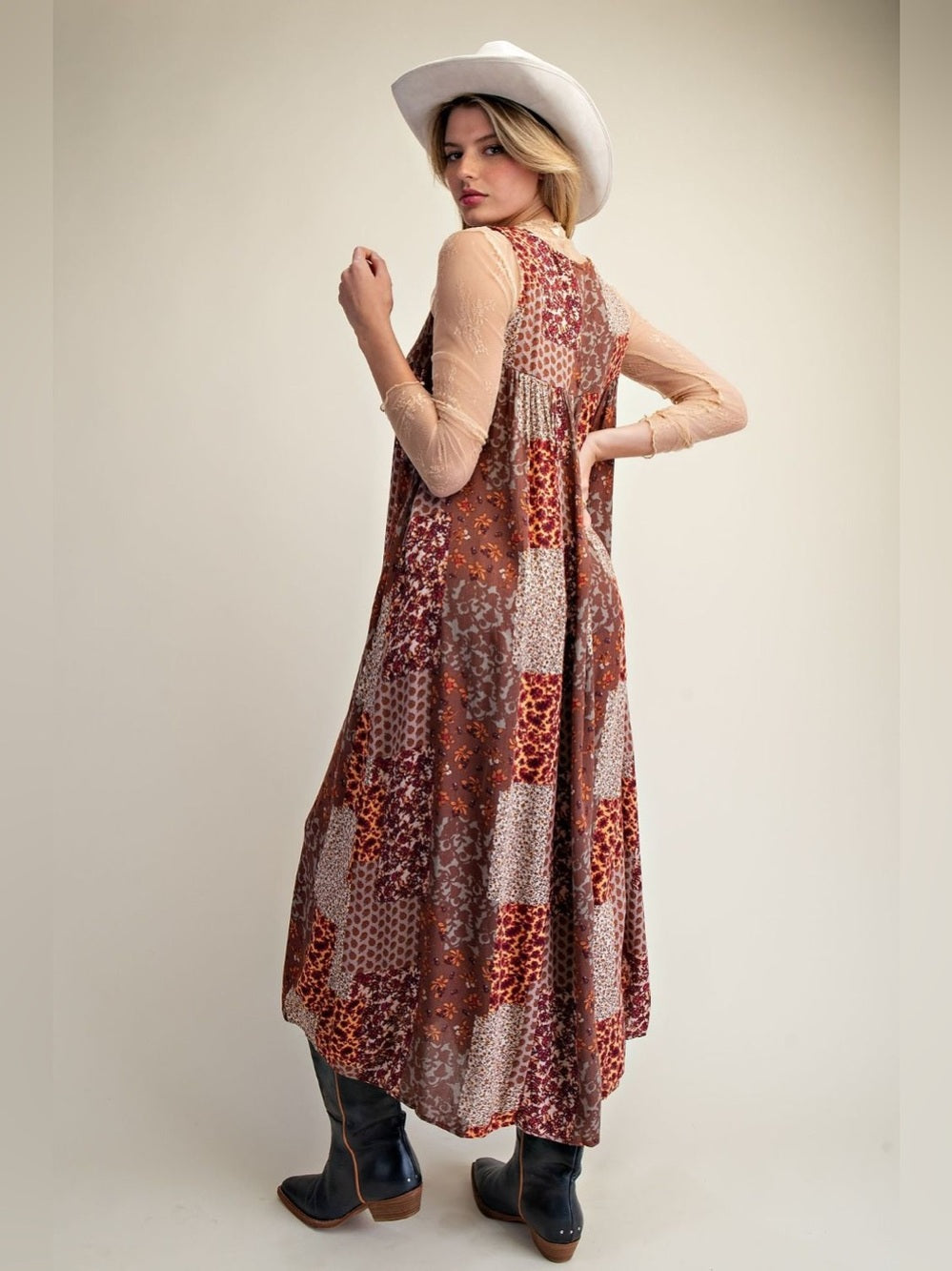 Patchwork Printed Jumpsuit