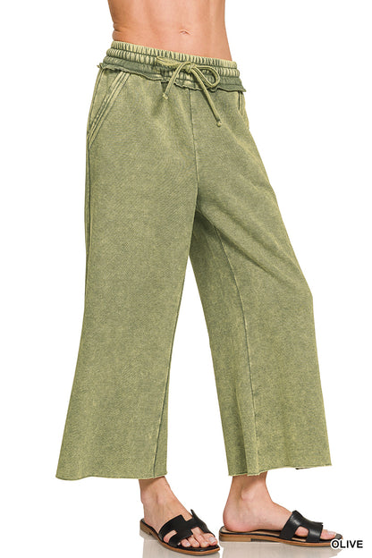 Soft Girl Wide Leg Crop Sweats