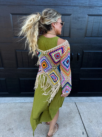 Kimmy Crochet Poncho