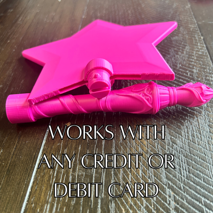 Tap to Pay Magic Star Wand - 3D Printed Credit Card Holder