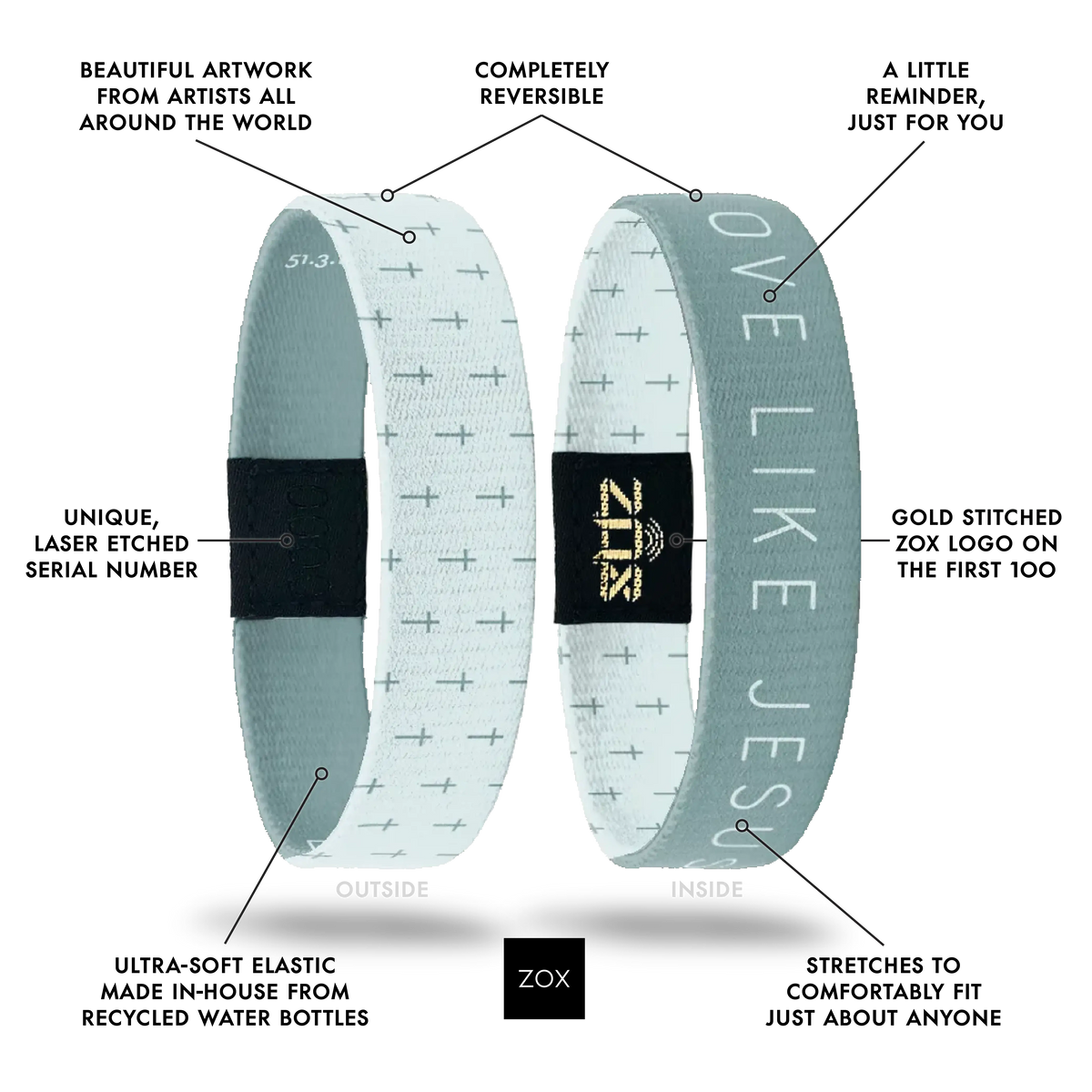 Love Like Jesus Bible Verse Bracelet