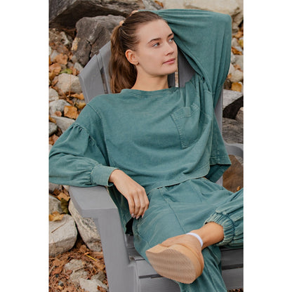 Mineral Washed Balloon Jogger Set