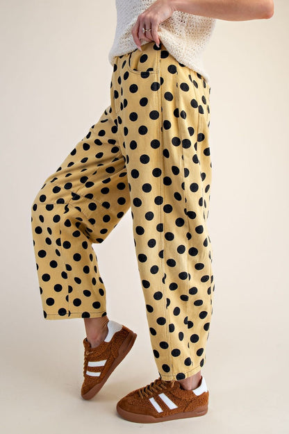 Game Day Polka Dot Barrel Jeans