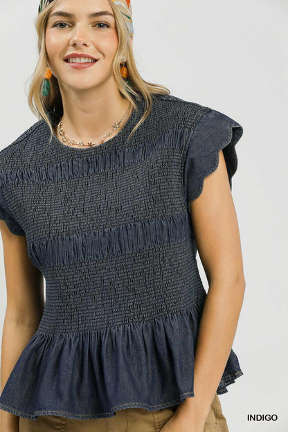 Dark Wash Darling Top