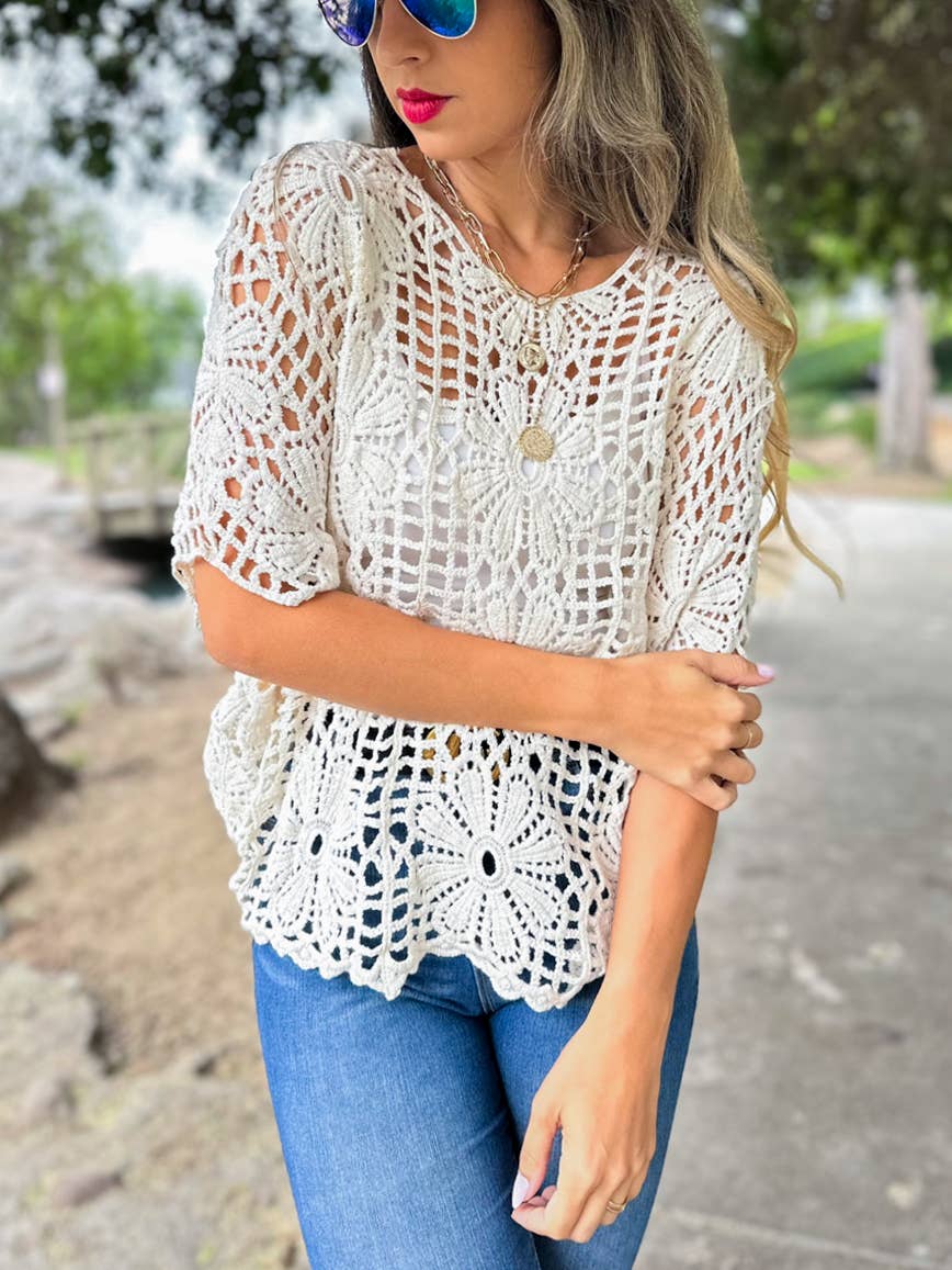 Desert Daisy Crochet Top