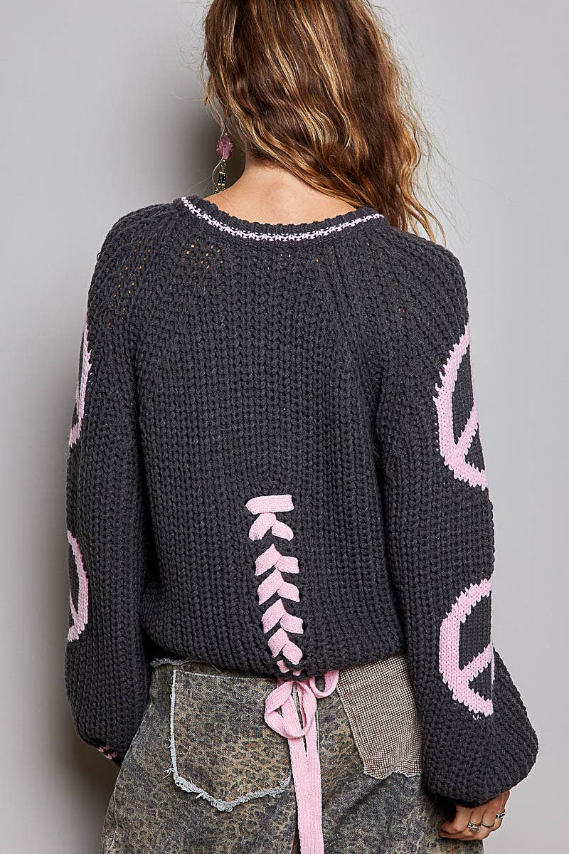 Olive Chenille Knit Sweater