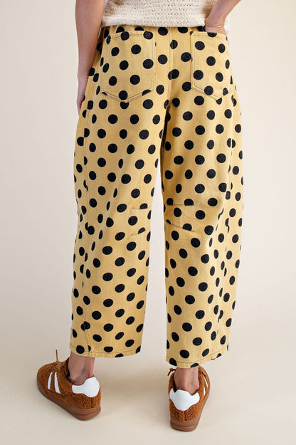 Game Day Polka Dot Barrel Jeans