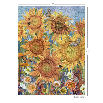 Sunflowers 500 Piece Puzzle Gift for Nature Lover