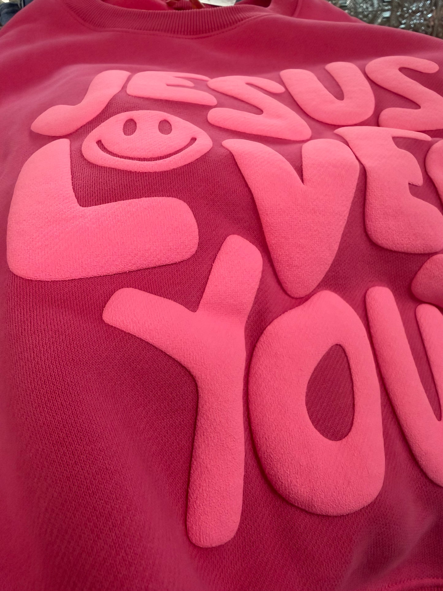 Jesus Loves You Puff Sweatshirt