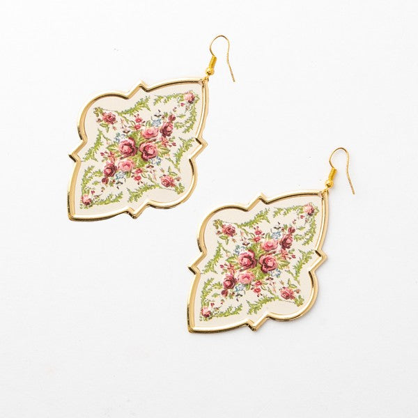Floral Tin Earrings