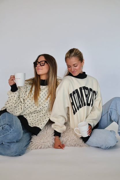 HOMEBODY Reversible Mock Neck Sweatshirt