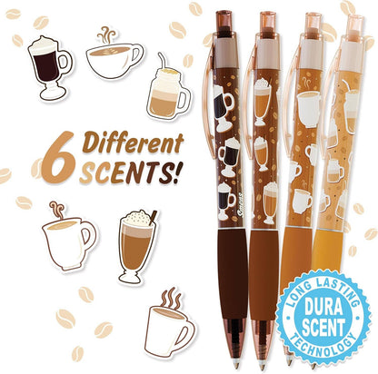 Smens: Coffee Scented Pens - 6 pack