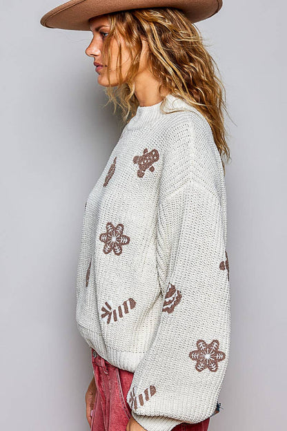 Ginger Bread Kisses Sweater Top